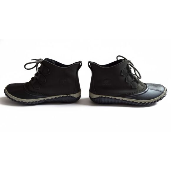 Sorel Out ’N About Plus Boots 11 Black Waterproof Ankle Rain Snow Gorpcore Urban - Picture 6 of 12